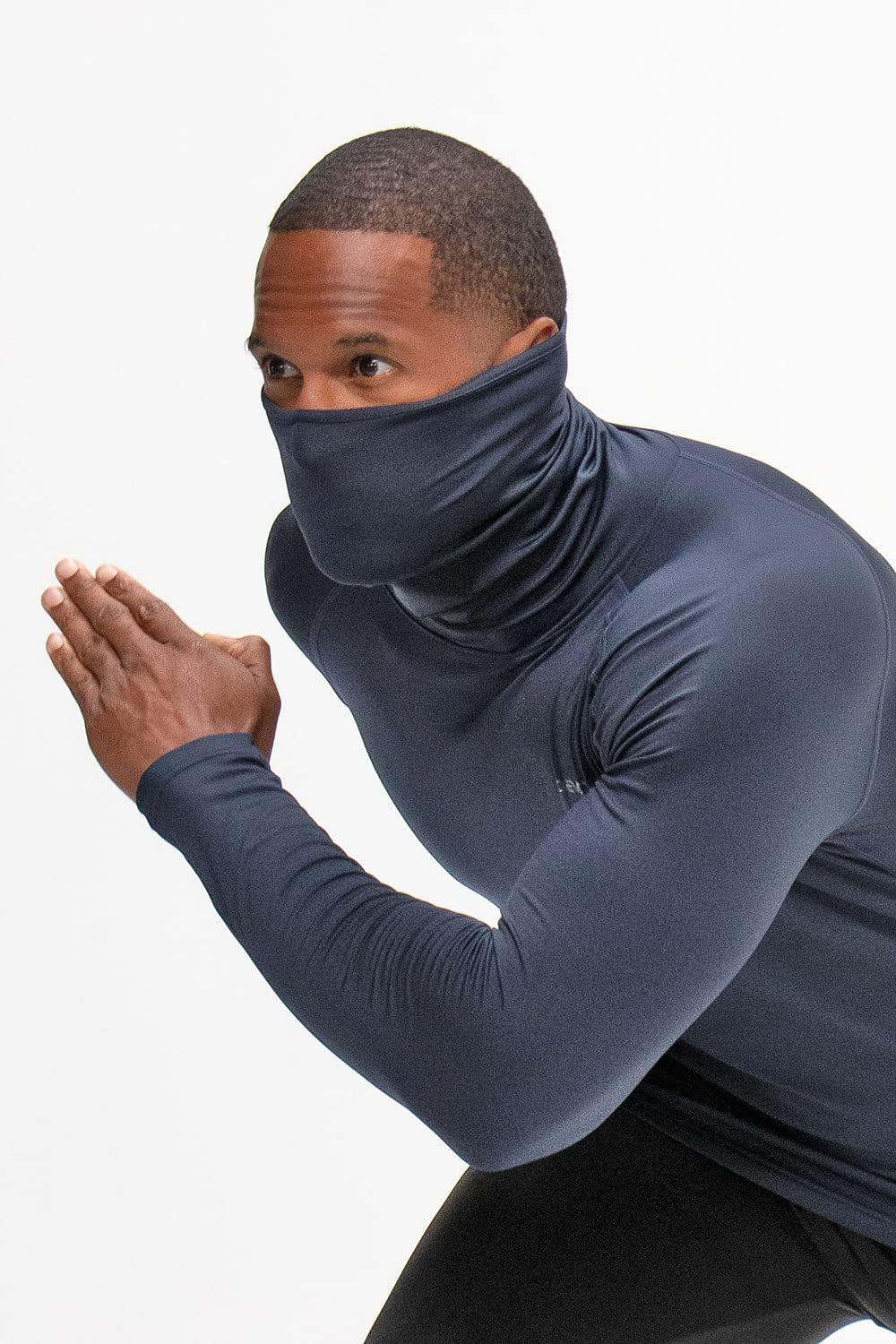 2 Pack Men'S Thermal Turtle Mock Neck Shirts, Compression Long Sleeve Tops and Hoodies